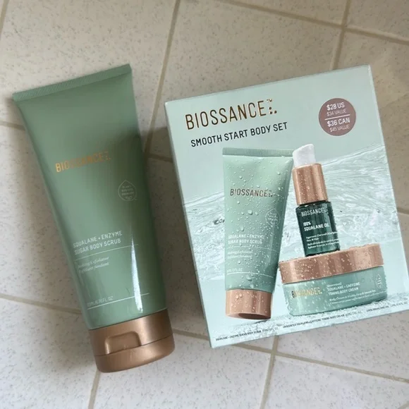 Biossance FULL SIZE AND travel size body scrub set - Picture 2 of 2